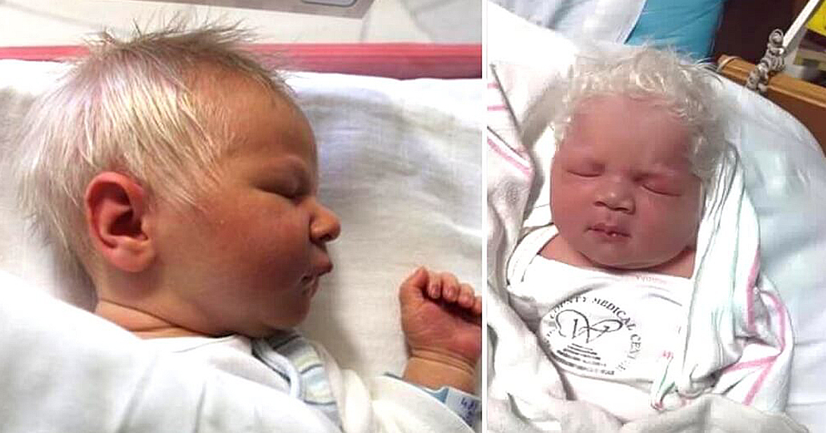 Mom is speechless when she learns why her son was born with snow-white hair.
